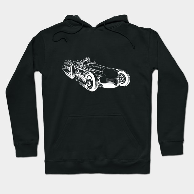 Vintage Race Car 1 by © Buck Tee Originals Hoodie by Buck Tee